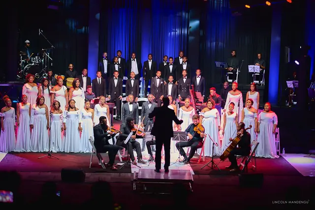 Glorious Melodies Choir and string quartet in performance